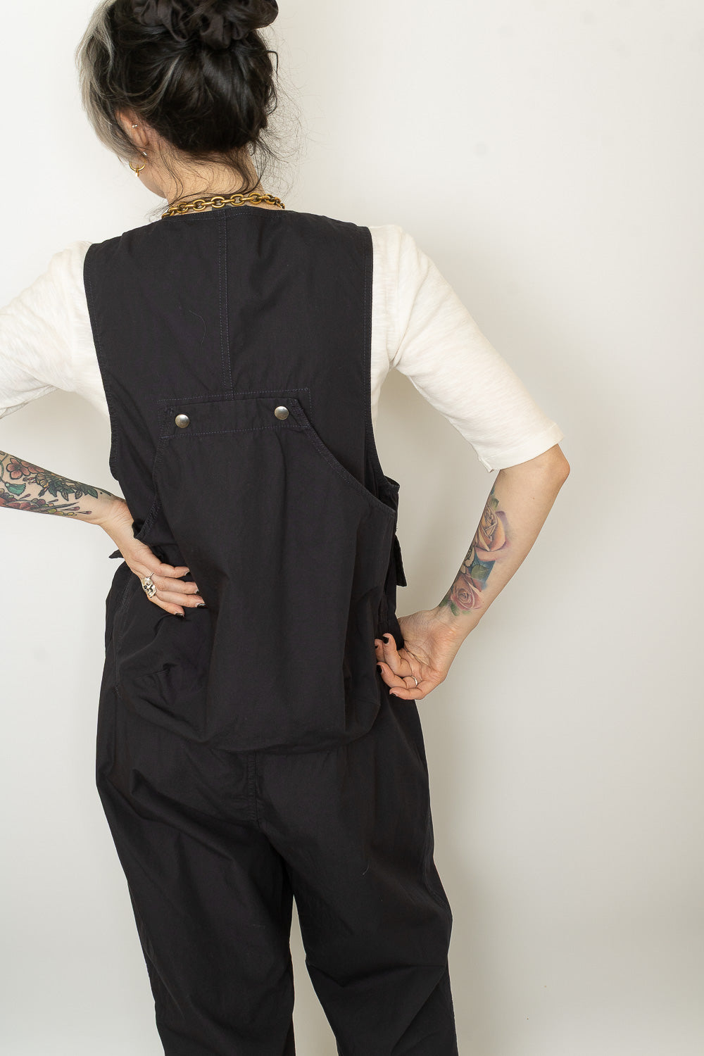 Weather Cloth Hunting Vest Jumpsuit - Navy