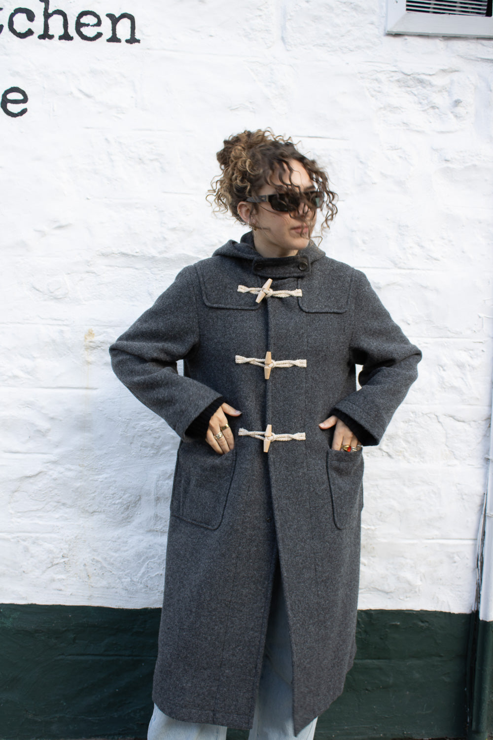 Mosser Long Duffle Coat - Grey