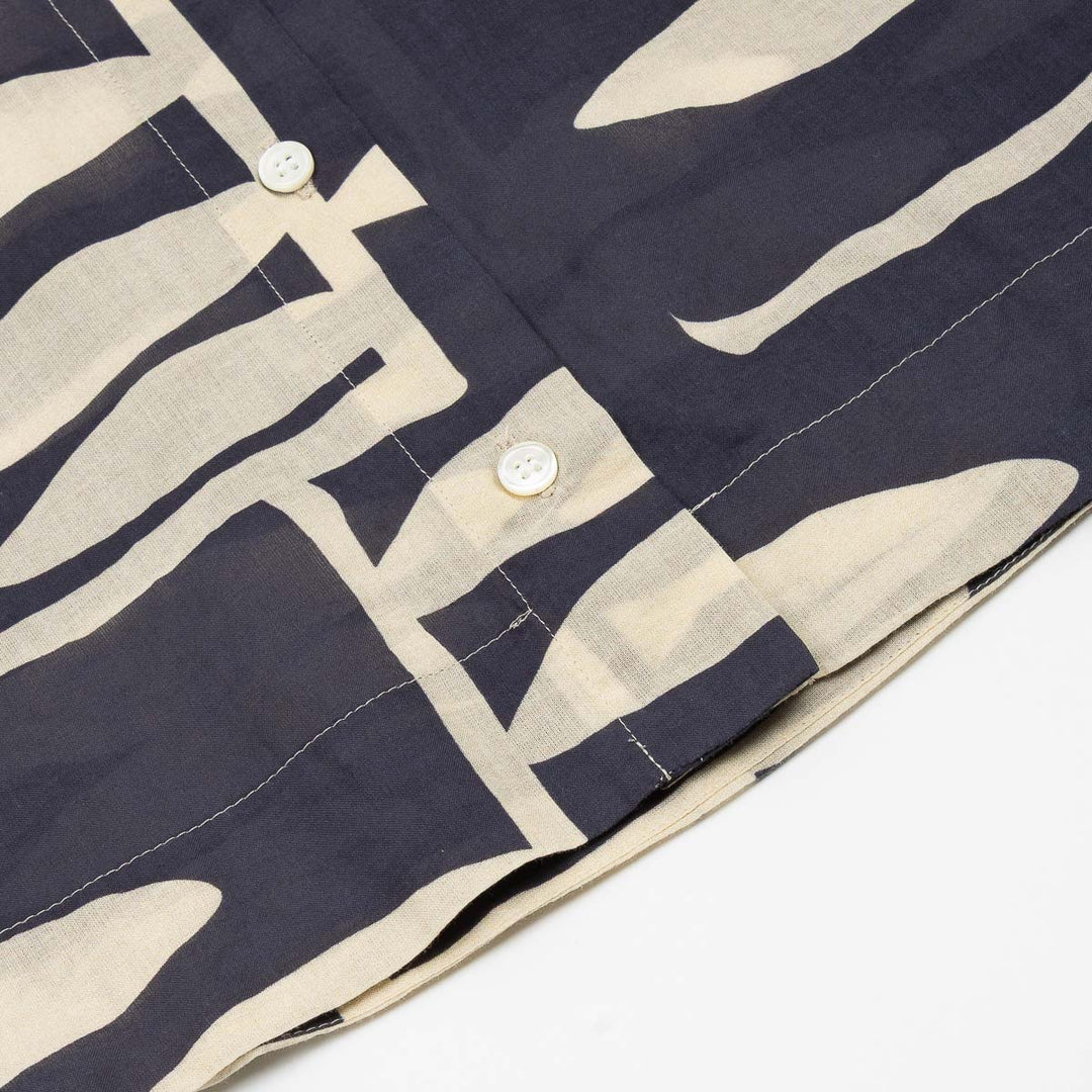 Clove Shirt - Navy Geometric