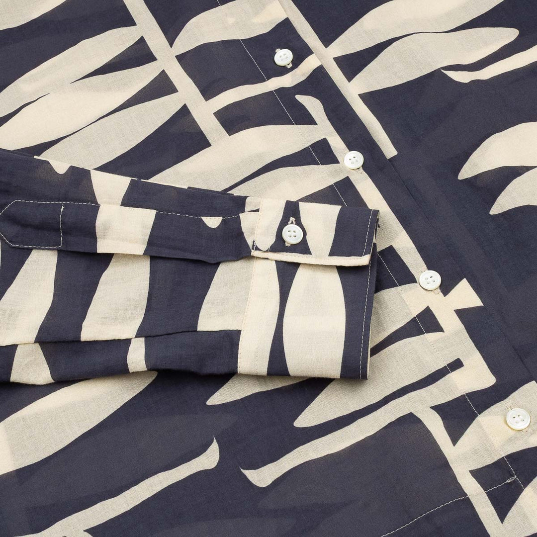 Clove Shirt - Navy Geometric