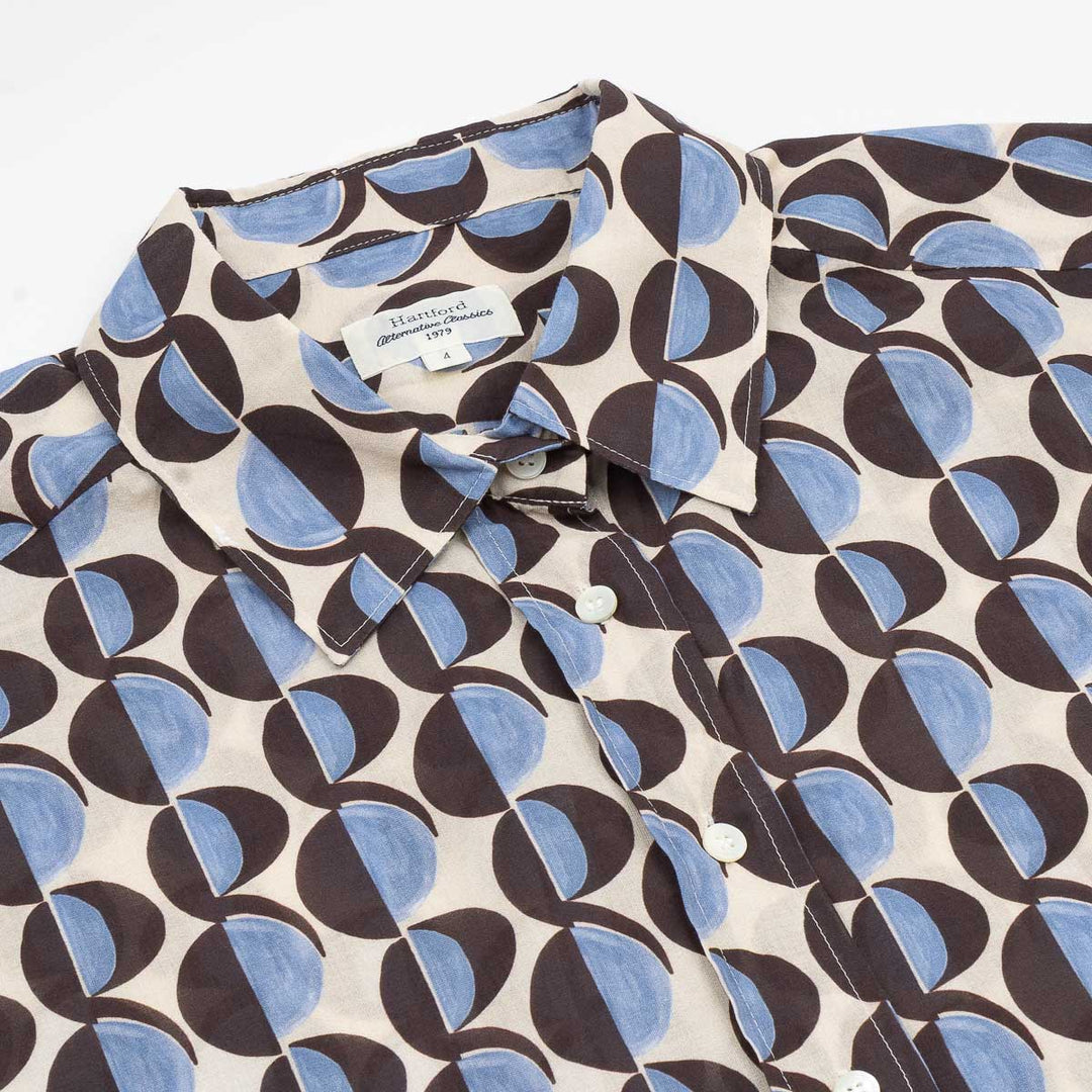Cinema Shirt - Blue/Brown