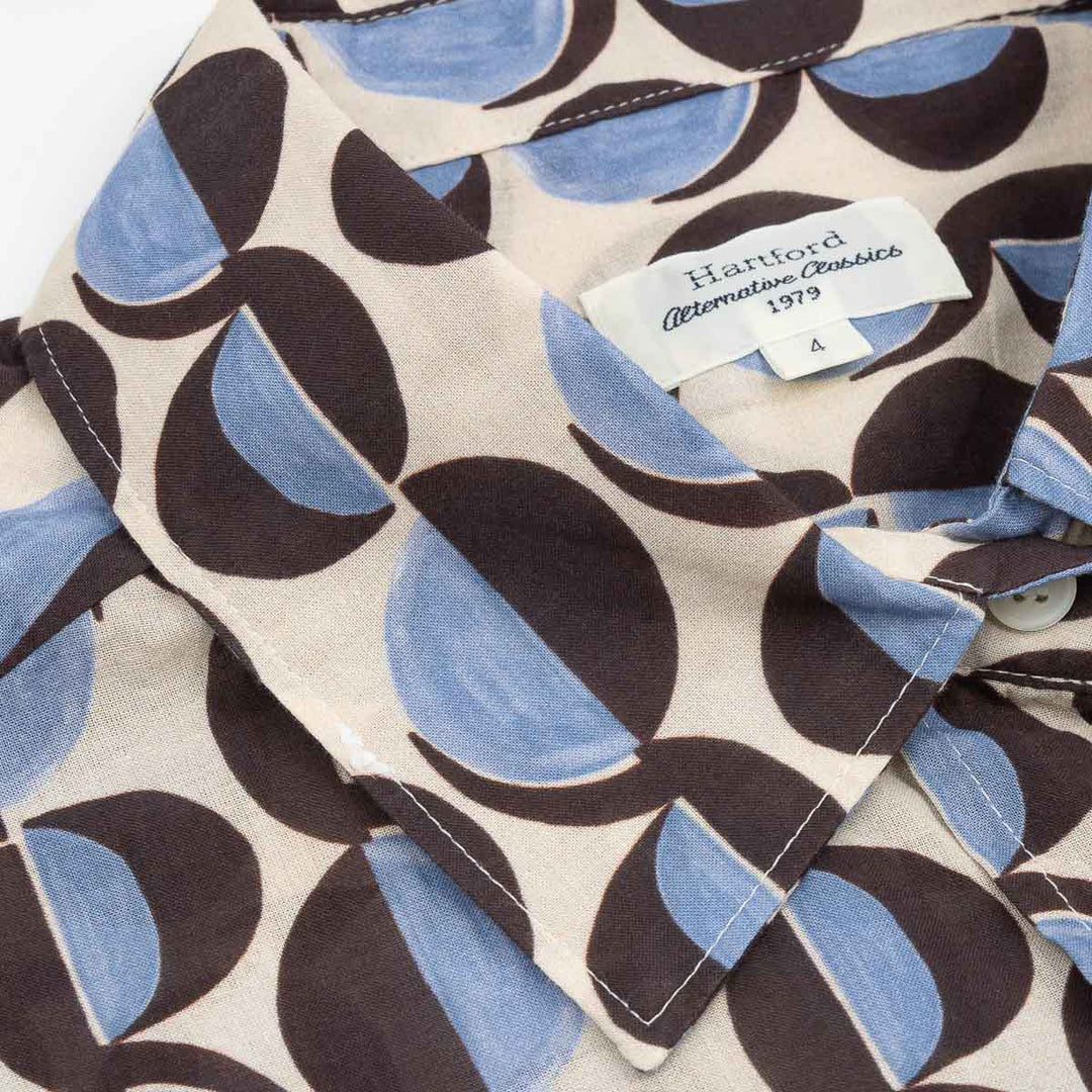 Cinema Shirt - Blue/Brown