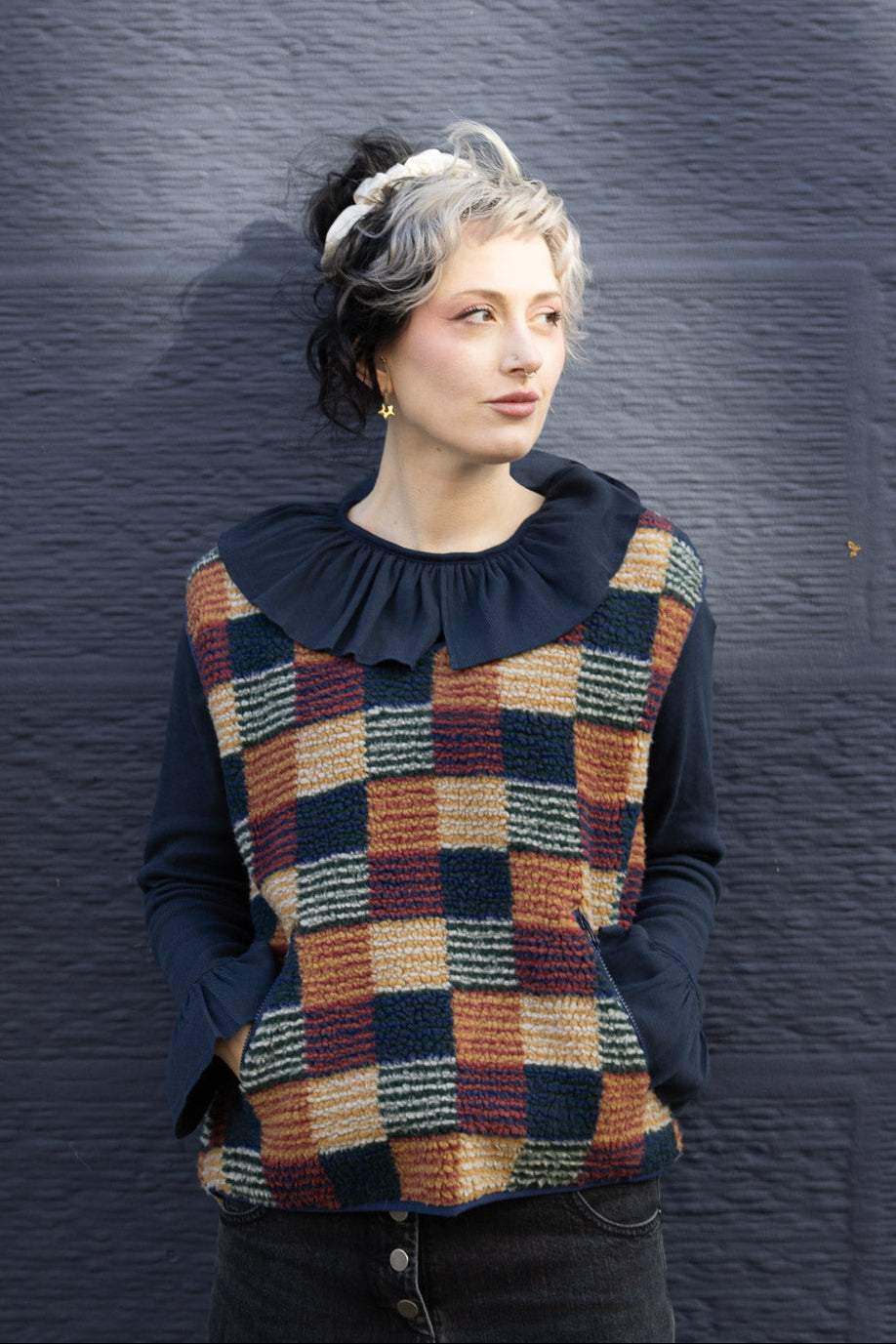 Boy Jacquard Boa Pullover - Multi