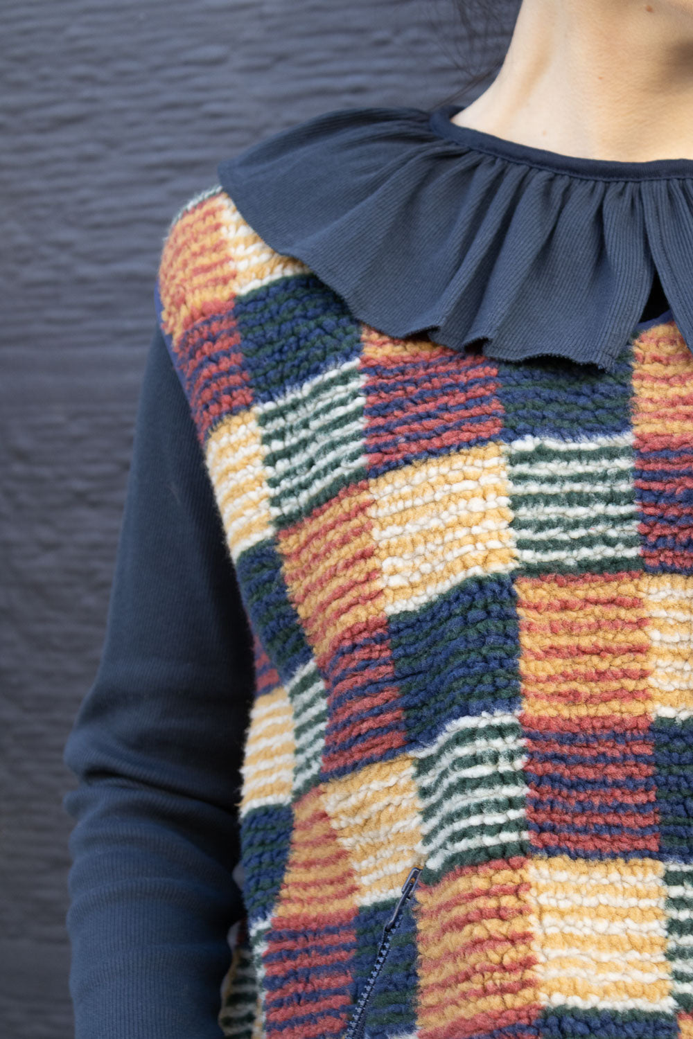 Boy Jacquard Boa Pullover - Multi