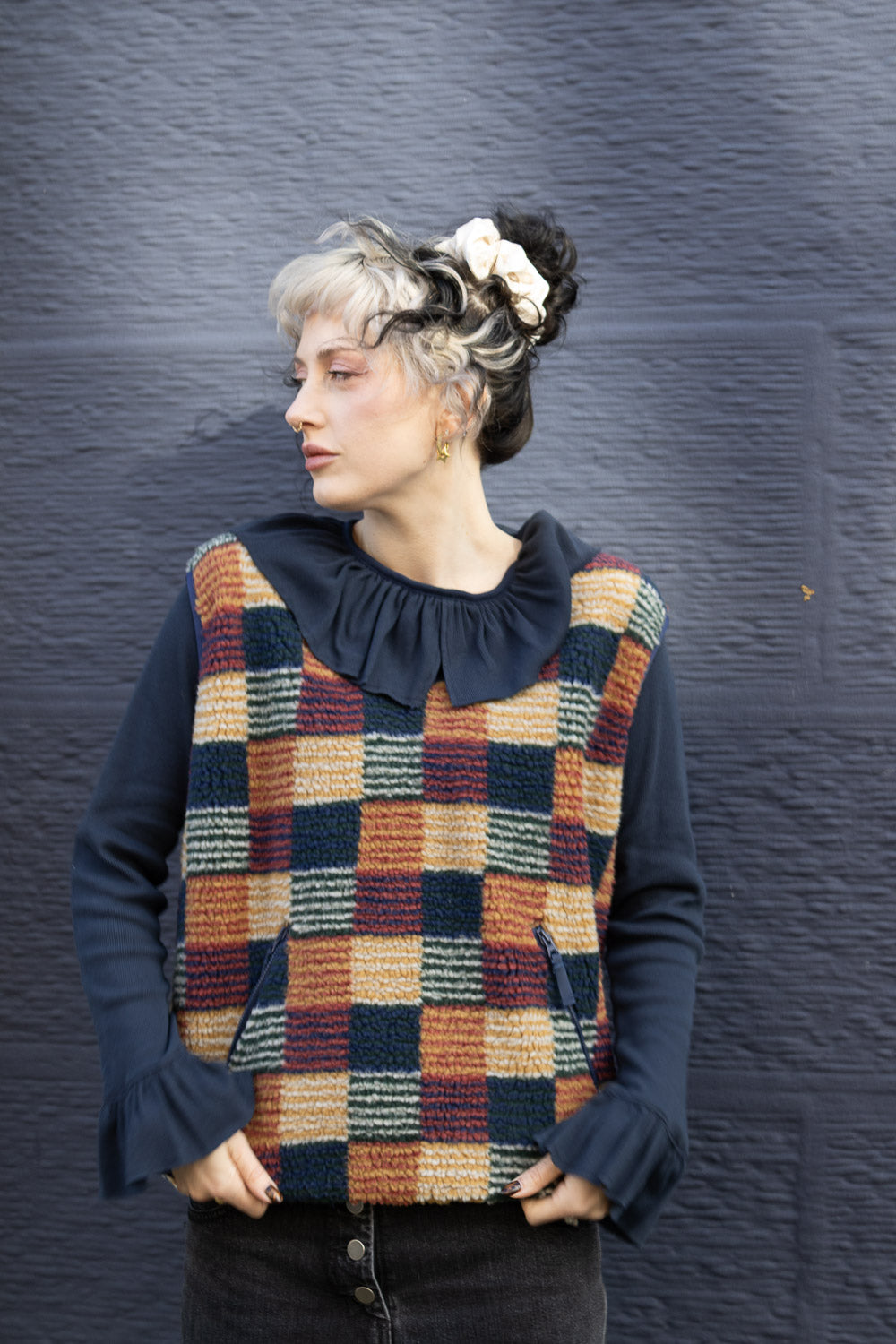 Boy Jacquard Boa Pullover - Multi