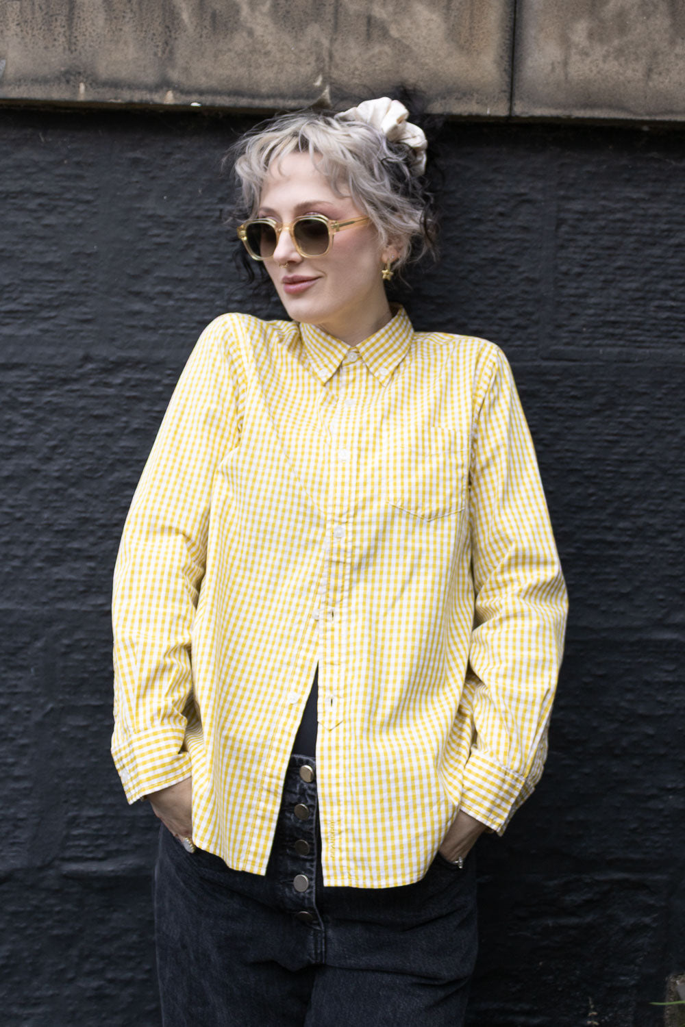 Gingham Check B.D Shirt - Yellow