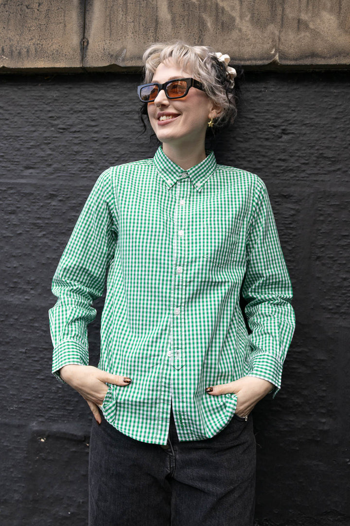 Gingham Check B.D Shirt - Green
