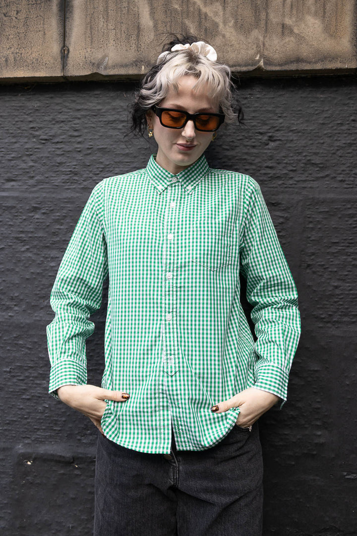 Gingham Check B.D Shirt - Green