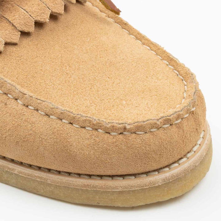 Moc Crepe Fringe Shoe - Sand
