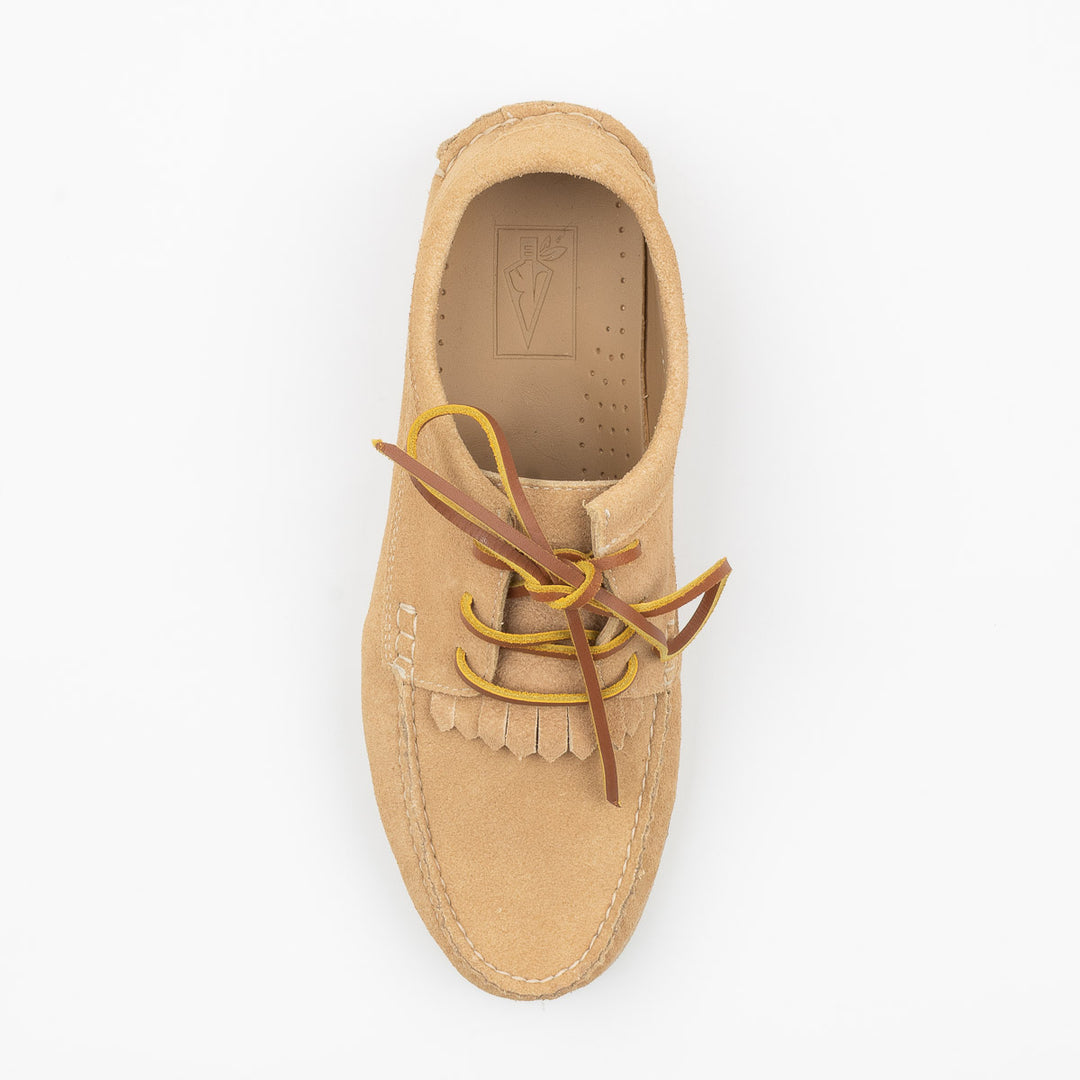 Moc Crepe Fringe Shoe - Sand