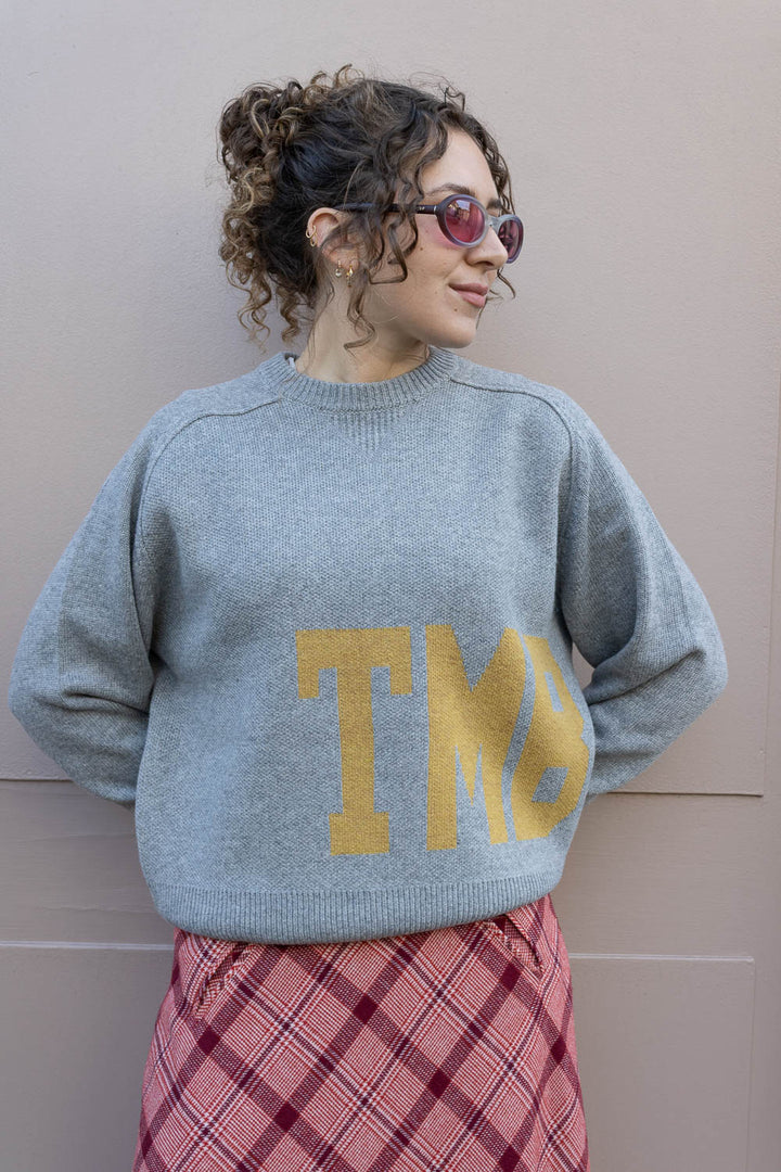 Big Logo Crewneck Sweater - Grey