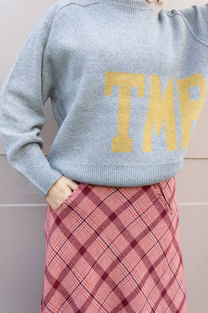 Big Logo Crewneck Sweater - Grey