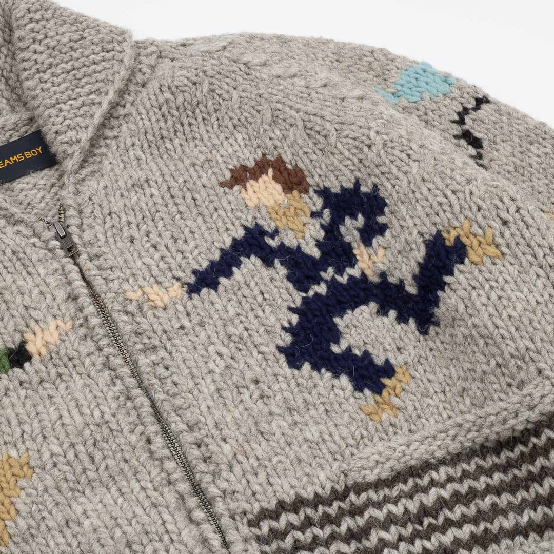 Wool Hand Knit - Grey