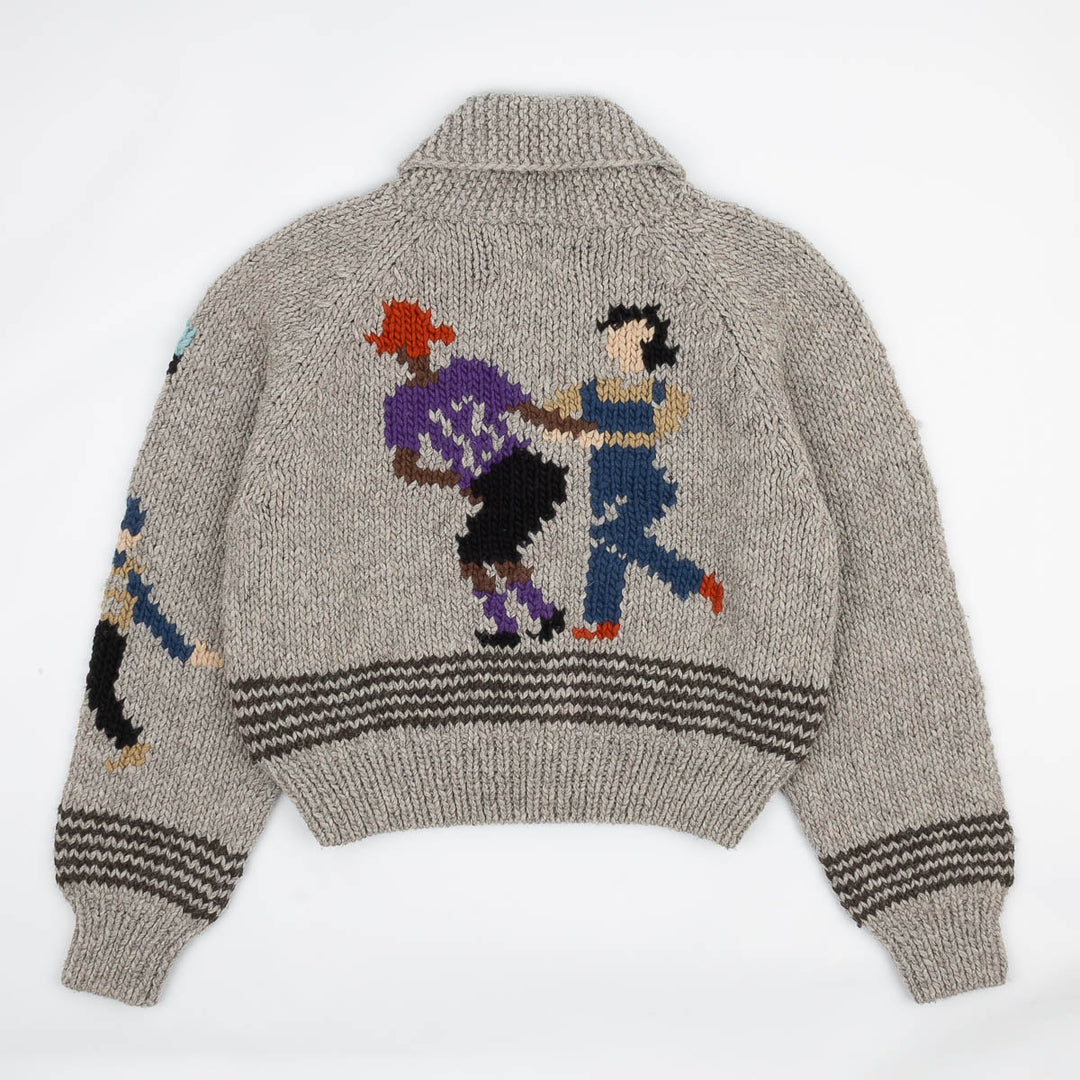 Wool Hand Knit - Grey