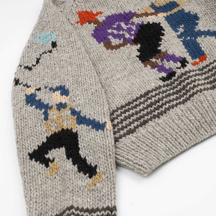 Wool Hand Knit - Grey