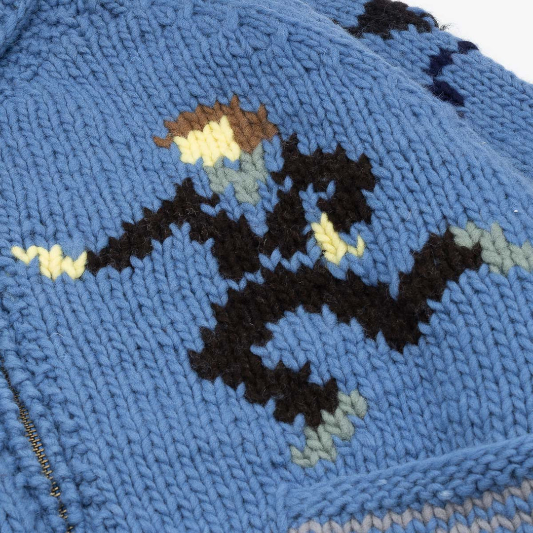 Wool Hand Knit - Blue
