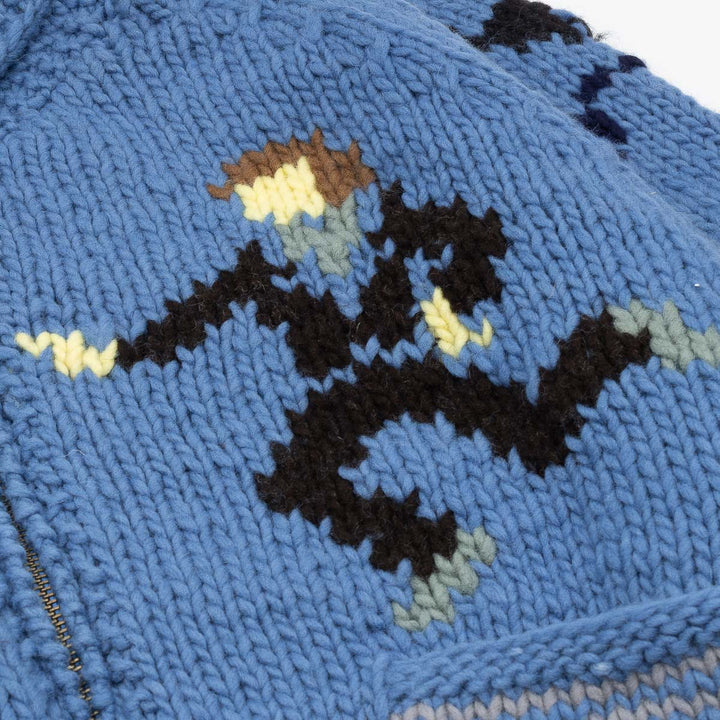 Wool Hand Knit - Blue
