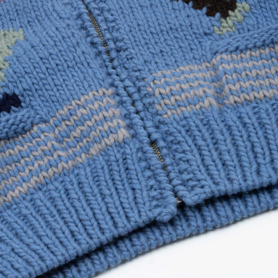 Wool Hand Knit - Blue