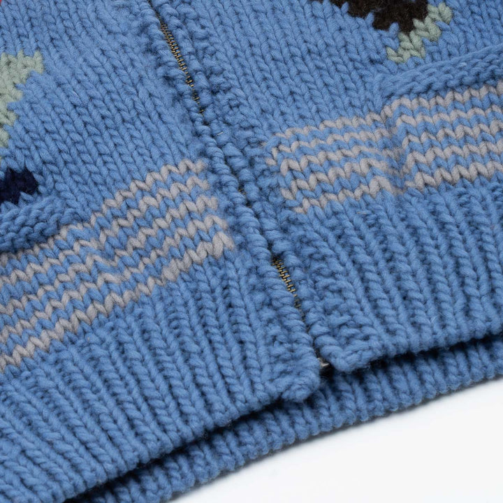 Wool Hand Knit - Blue