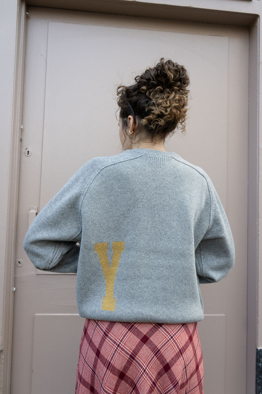 Big Logo Crewneck Sweater - Grey