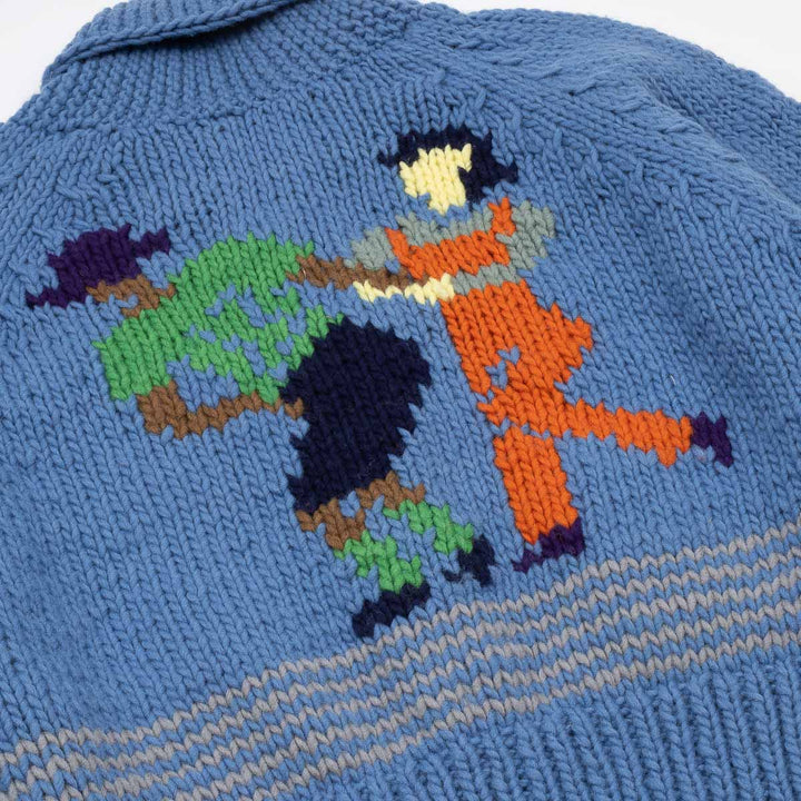 Wool Hand Knit - Blue
