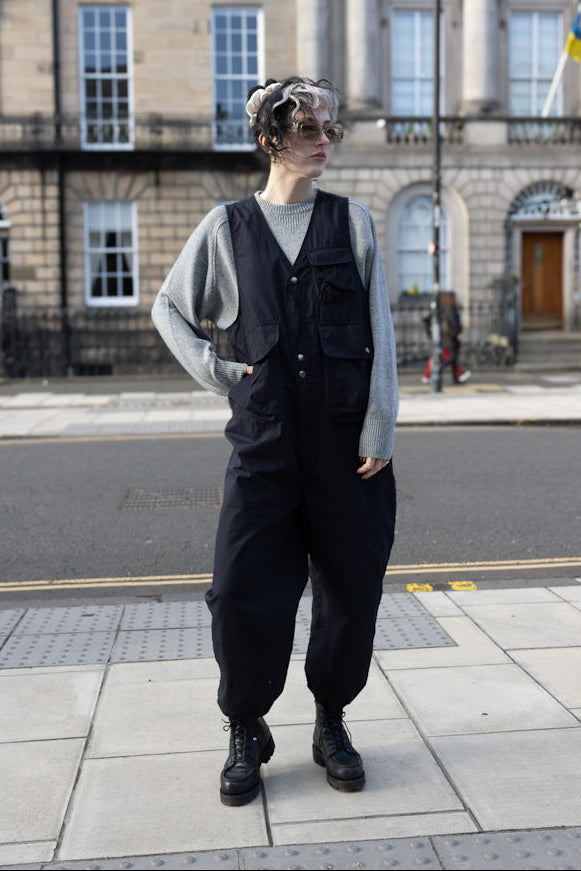 Weather Cloth Hunting Vest Jumpsuit - Navy