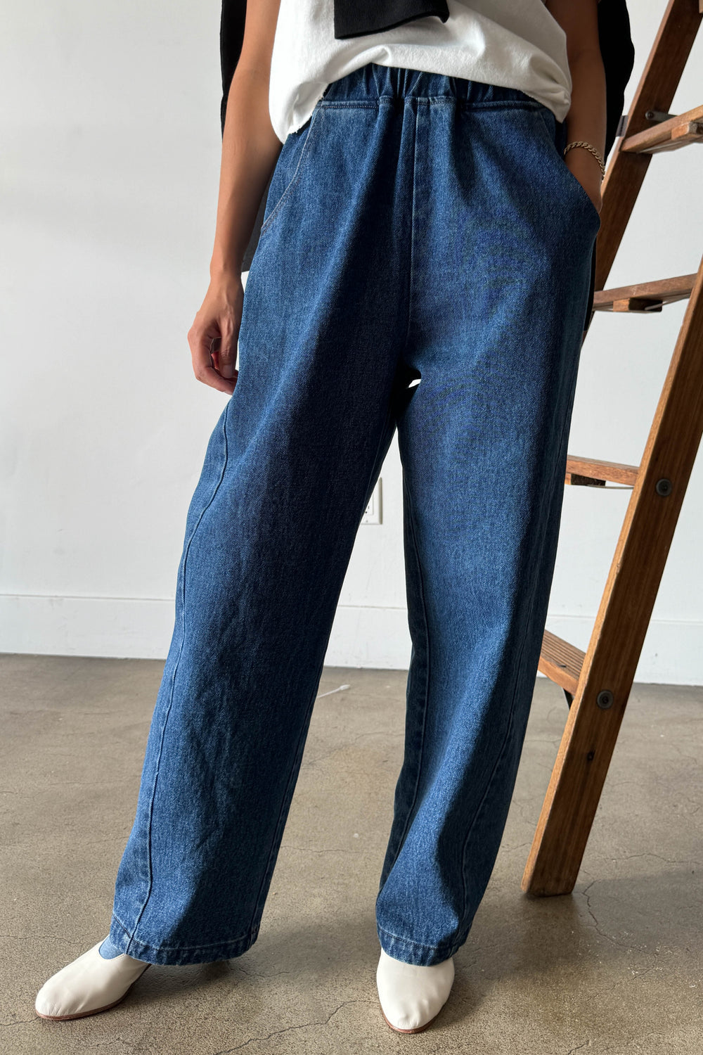 Long Arc Pant - Blue Denim
