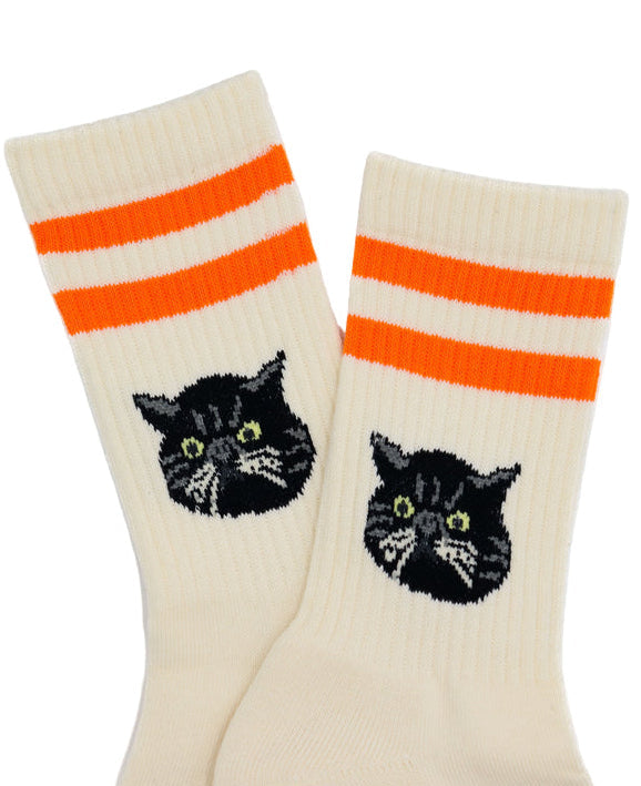 Cat Socks - Orange Stripe