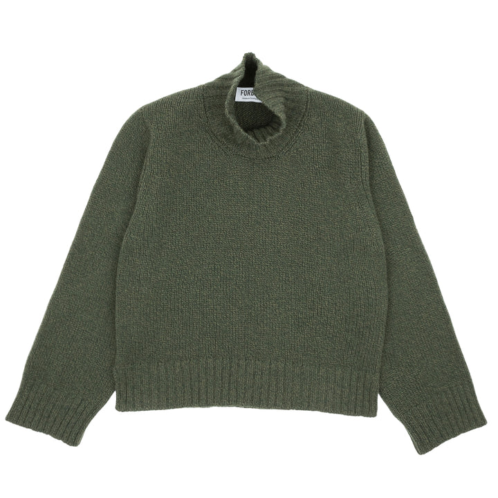 Funnel Neck Jumper - Forest Melange