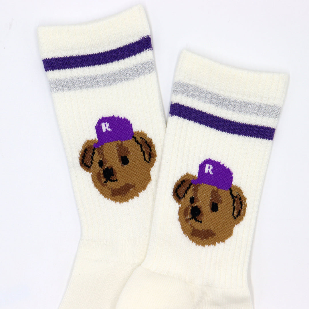 Team Bear Socks - Purple