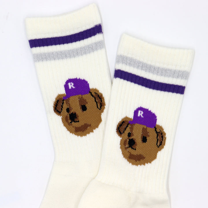 Team Bear Socks - Purple