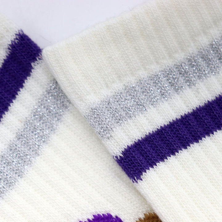 Team Bear Socks - Purple