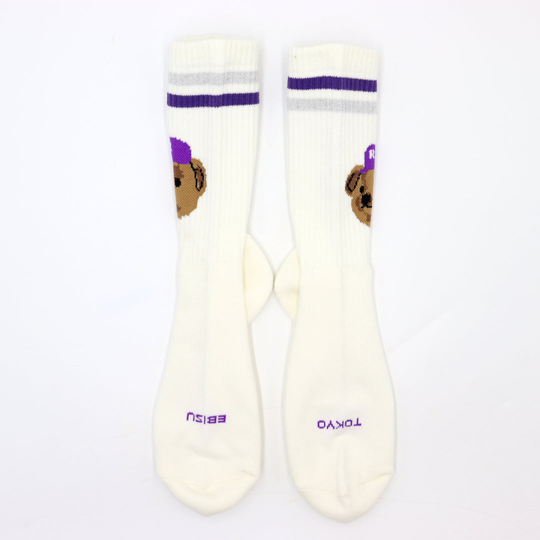 Team Bear Socks - Purple