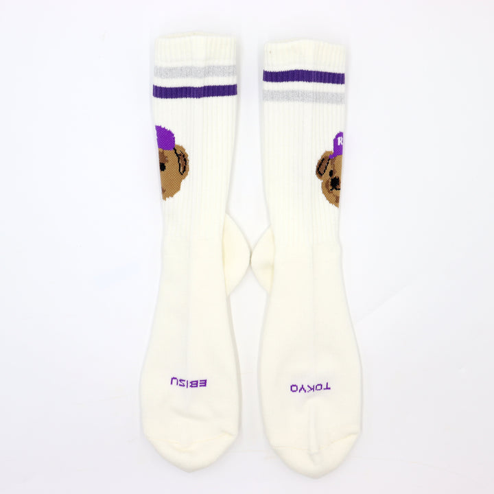 Team Bear Socks - Purple
