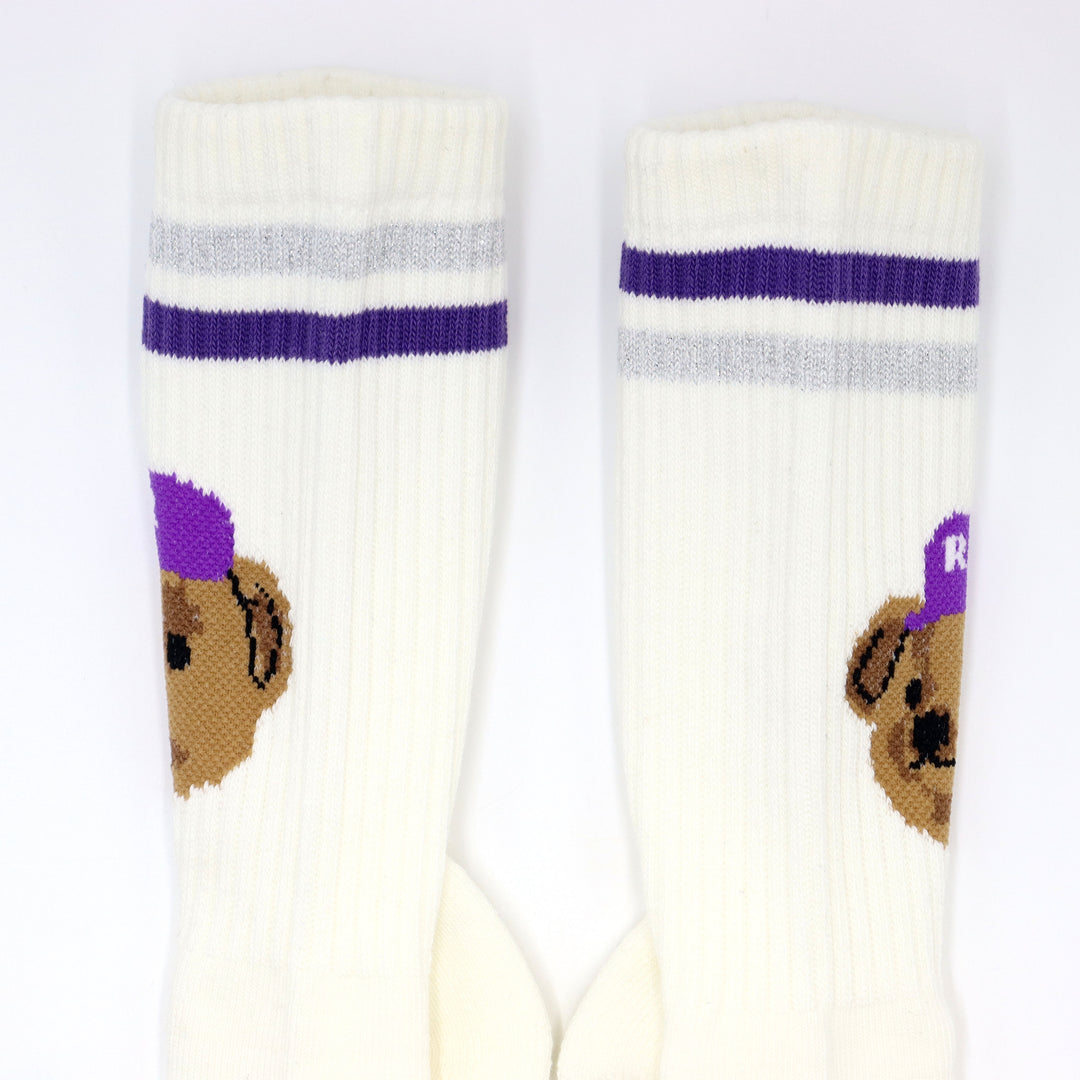 Team Bear Socks - Purple
