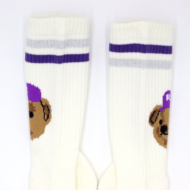 Team Bear Socks - Purple