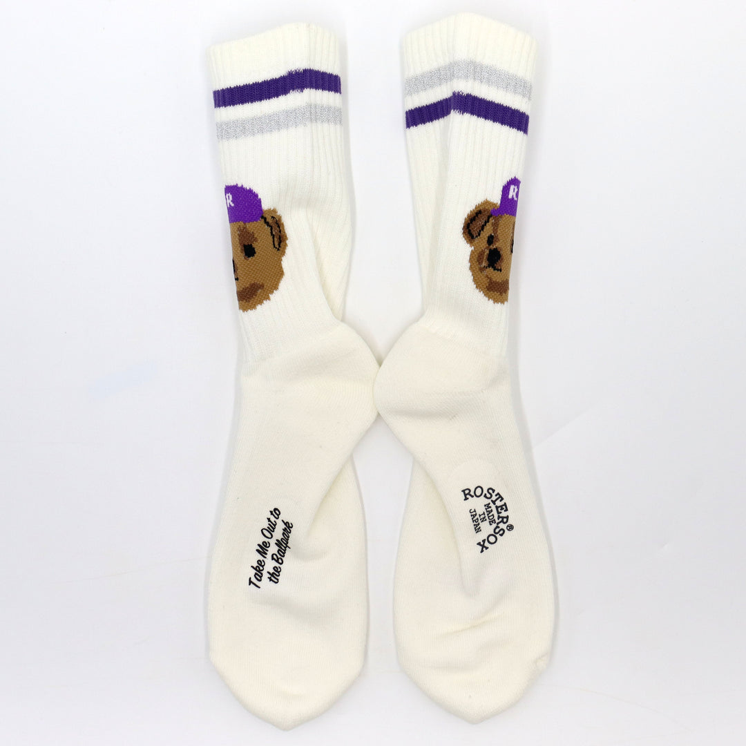 Team Bear Socks - Purple