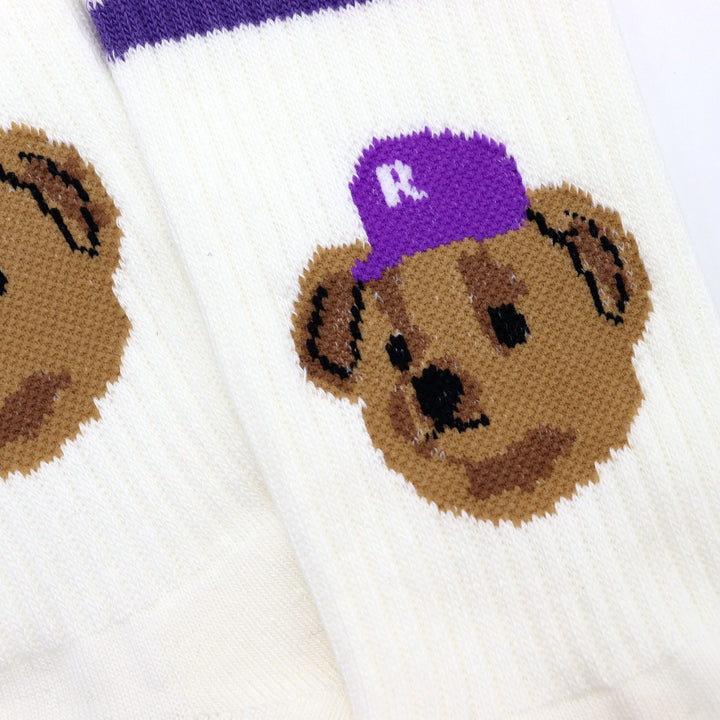 Team Bear Socks - Purple