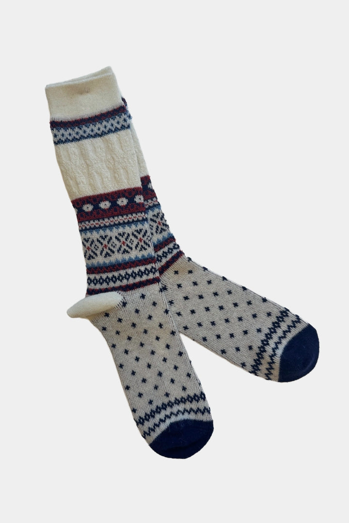 Snow Links JQ Crew Socks - Off White