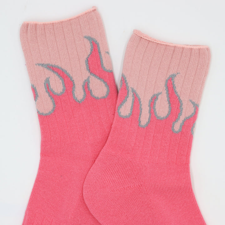 Fire Socks - Pink