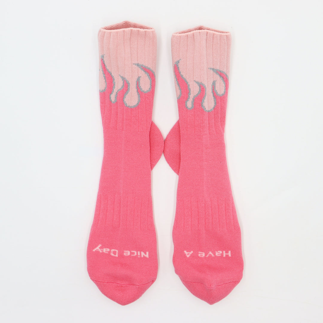 Fire Socks - Pink