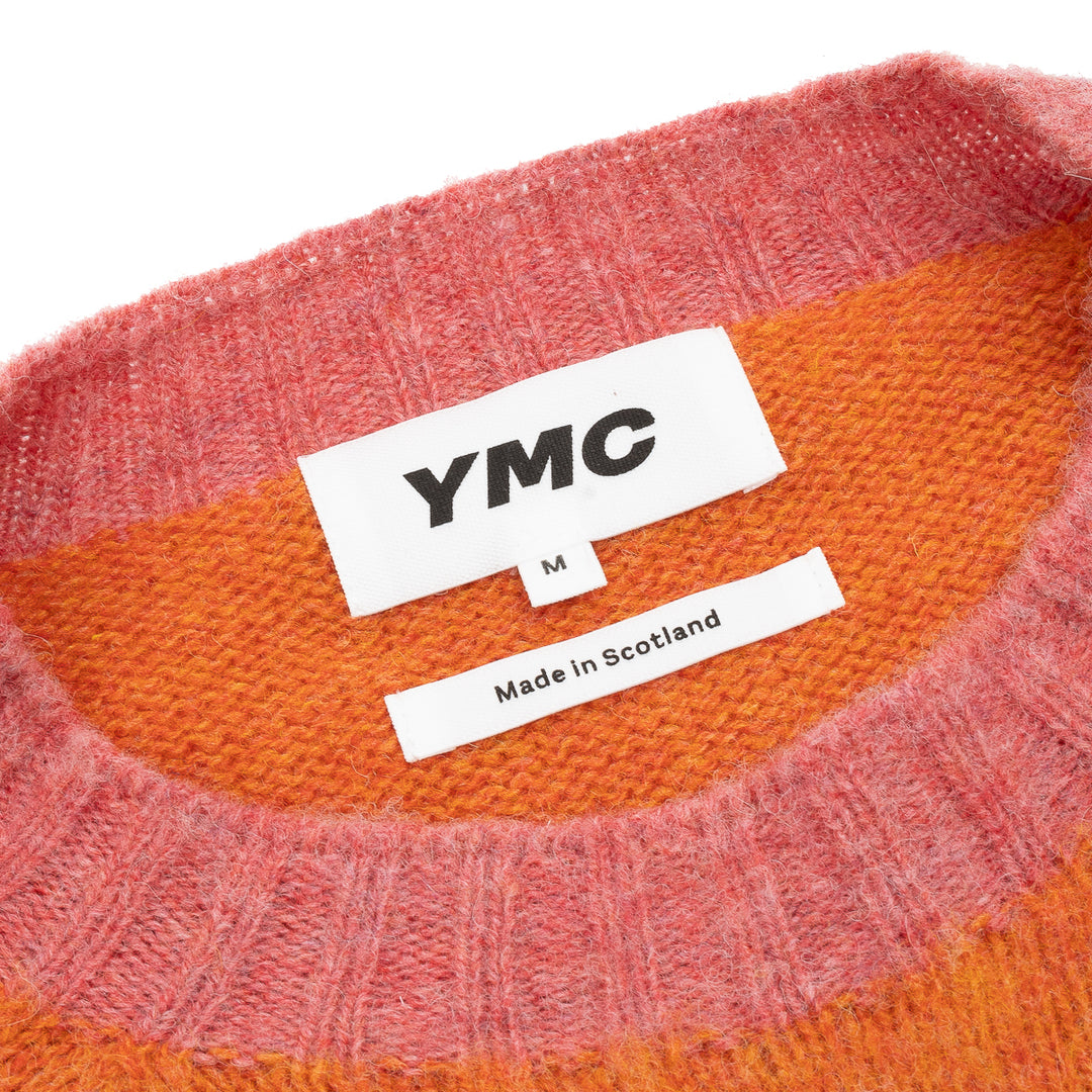 YMC x FRONTIERS Jets Jumper - Rosebud/Jaffa