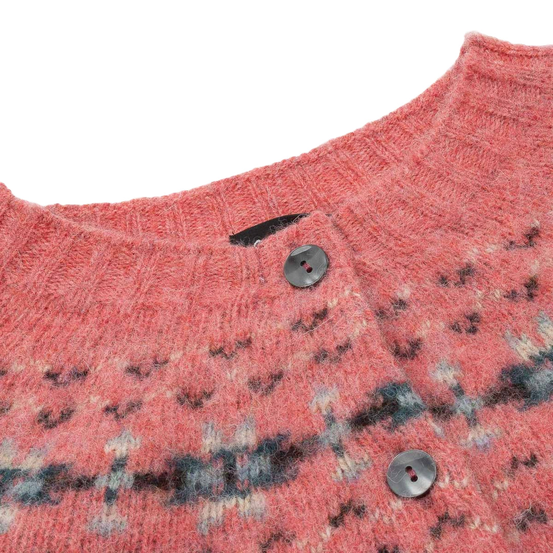 Fairisle Cardigan - Rosebud