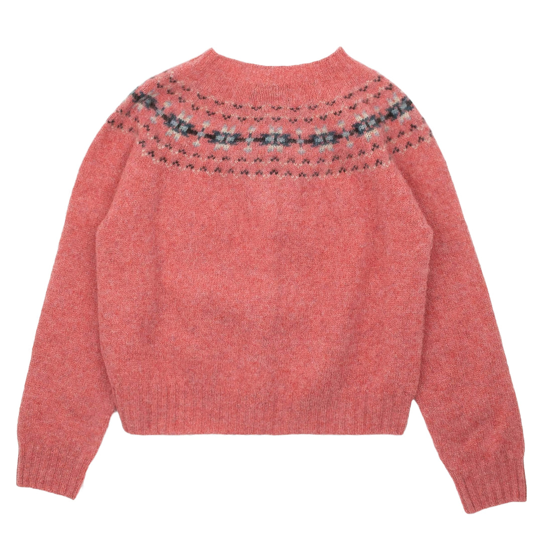 Fairisle Cardigan - Rosebud