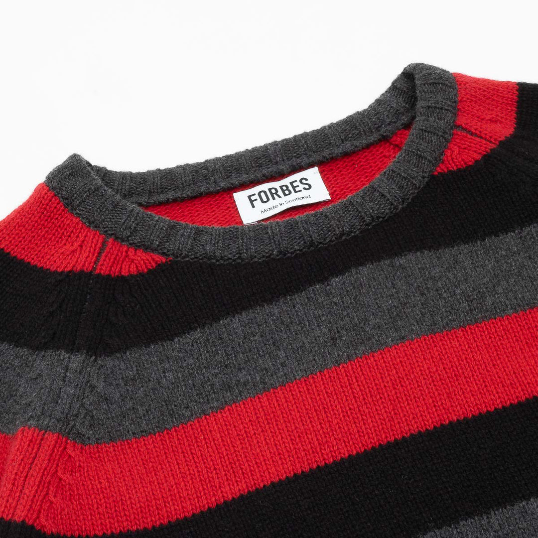 Striped Crew - Darby/Black/Red