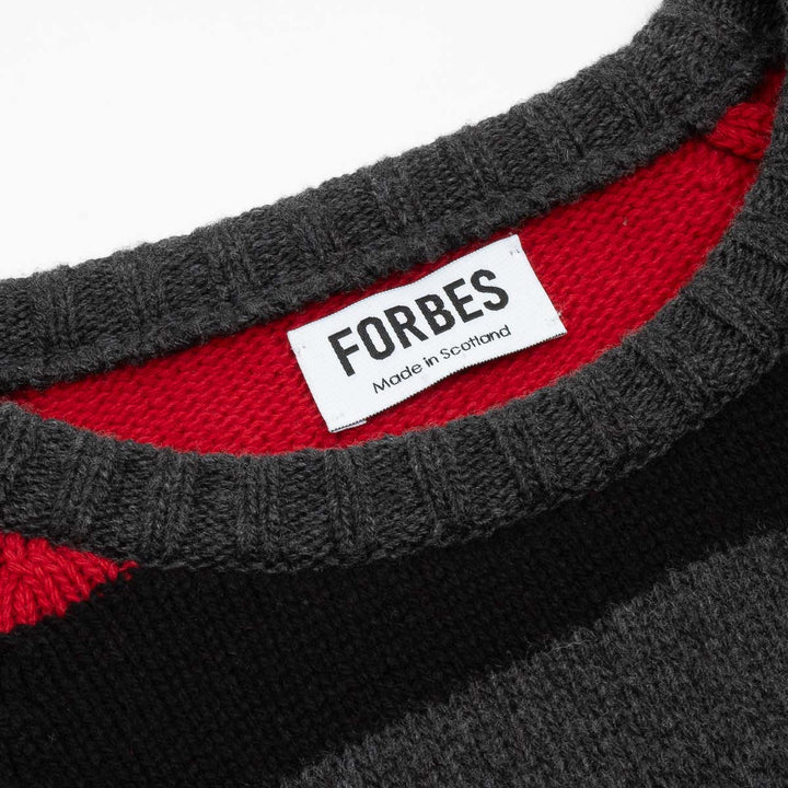 Striped Crew - Darby/Black/Red