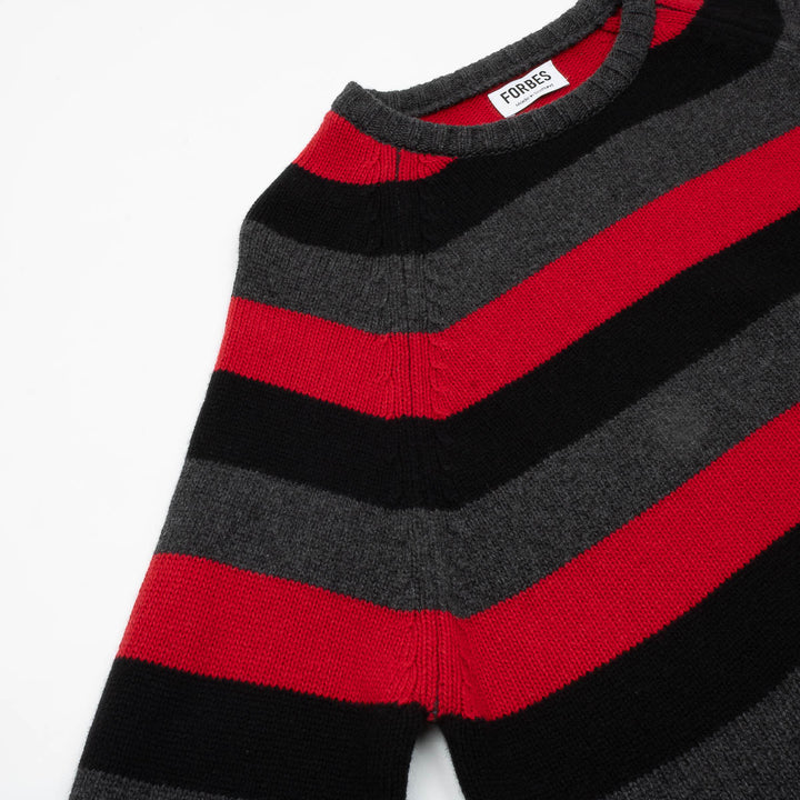 Striped Crew - Darby/Black/Red