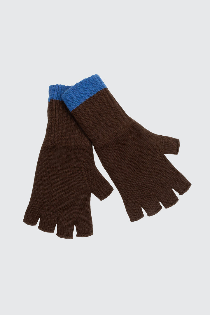 Cashmere Gloves - Cafe Noir/Coast - Frontiers Woman