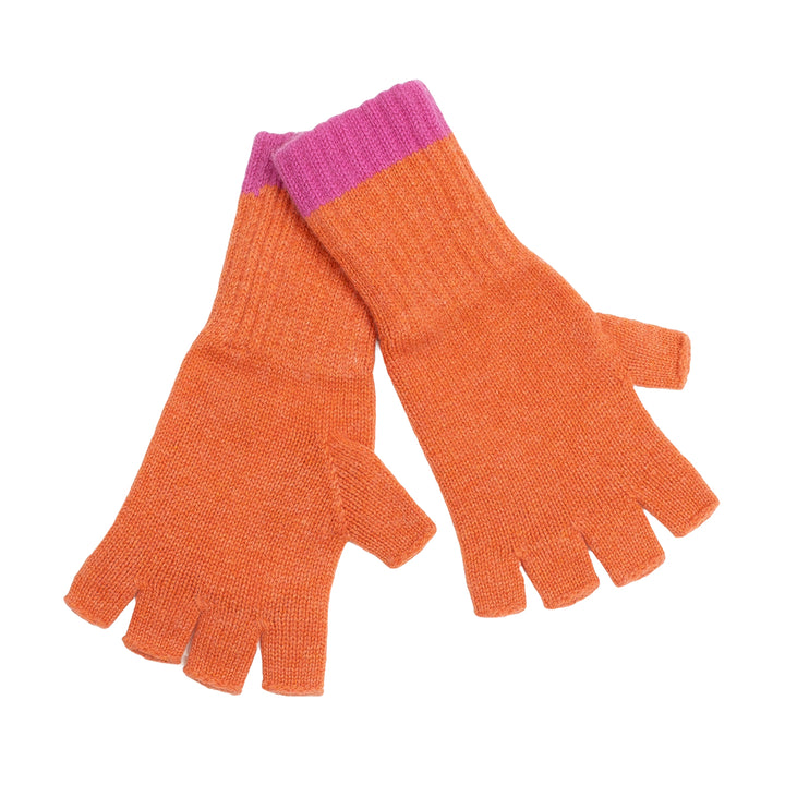 Cashmere Gloves - Coral/Pink