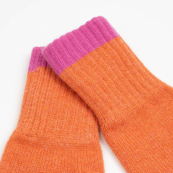 Cashmere Gloves - Coral/Pink